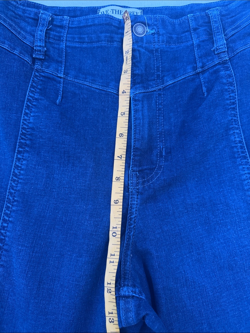 We The Free Deep Indigo Wide-Leg High-Rise Jeans - Picture 12 of 14